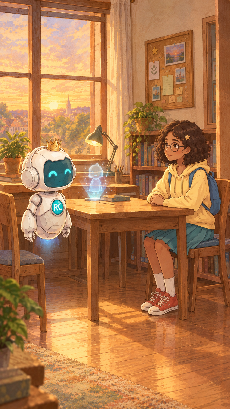 The robot describes Bitcoin as a digital currency that does not need a central bank or government.