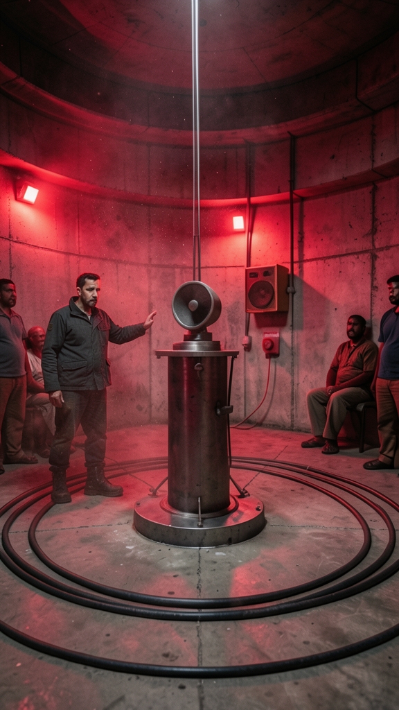 Elias reaches the transmitter chamber and learns that the signal is preserving a dormant human system; shutting it down would erase the last proof humanity existed, but leaving it active may allow the catastrophe to begin again.