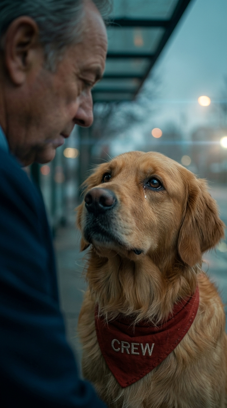 Biscuit looks into Frank's eyes, a profound understanding dawning, accepting the painful truth.
