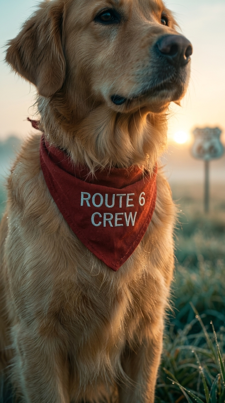 The next morning, Biscuit wears a new bandana, a symbol of his new identity.