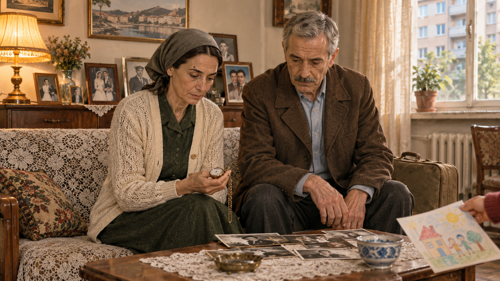 Decades later, Ruža and Đorđe sit in their Belgrade living room as their children are adults and grandchildren have joined the family. The places of Belgrade, Buković, and Zadar connect the past to the present, while the war remains in memory even though it ended long ago.